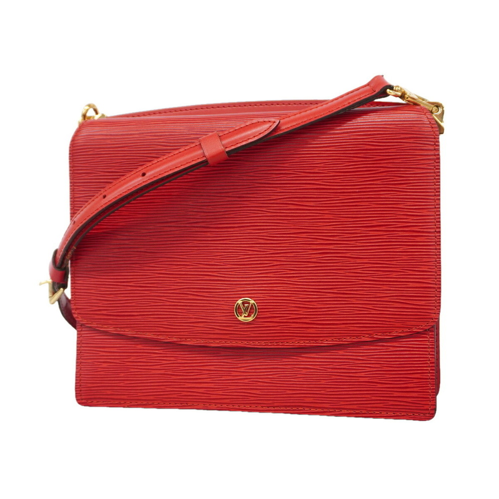 Louis Vuitton Epi Grenelle Shoulder Bag M52367 Castilian Red Women's